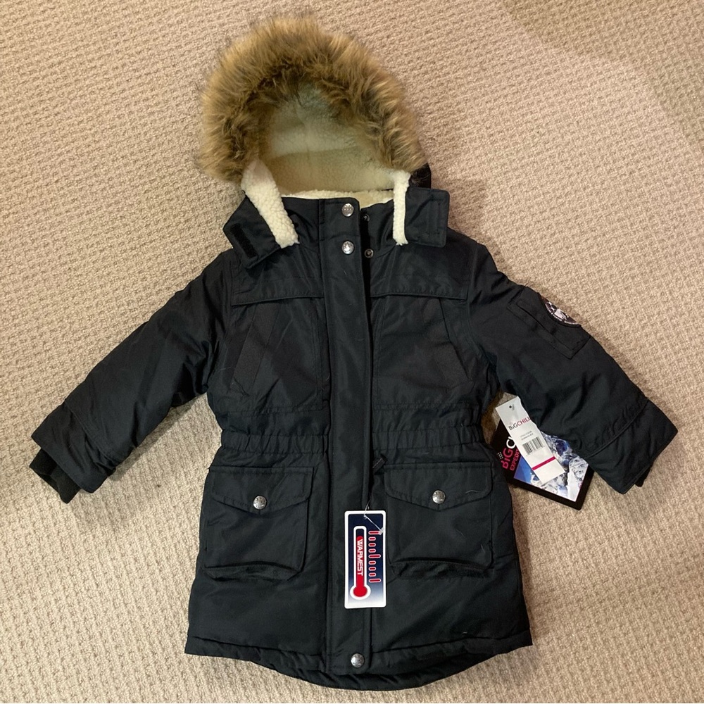 Girls size 4 black winter jacket